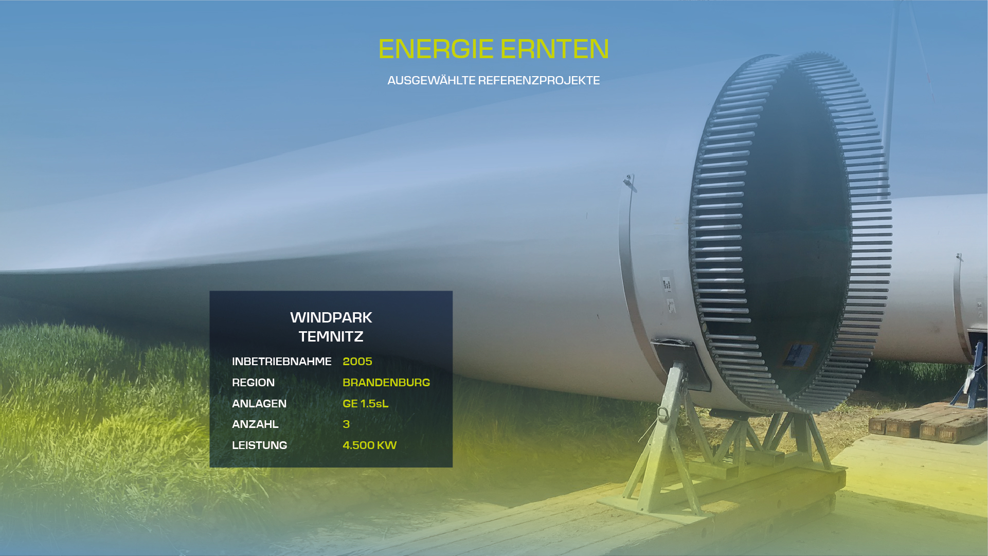 Windpark-Windenergie Temnitz