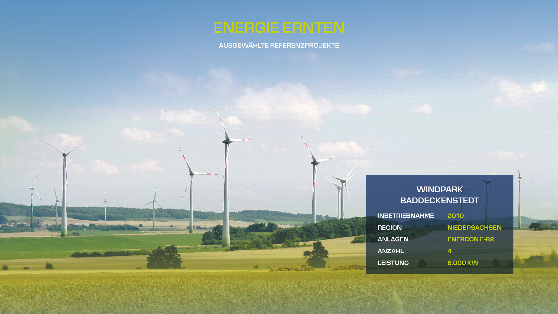 Windpark-Windenergie Baddeckenstedt
